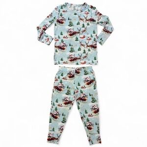 Posh peanut Pere Noel Christmas classic long sleeve 2 Pc pajama set